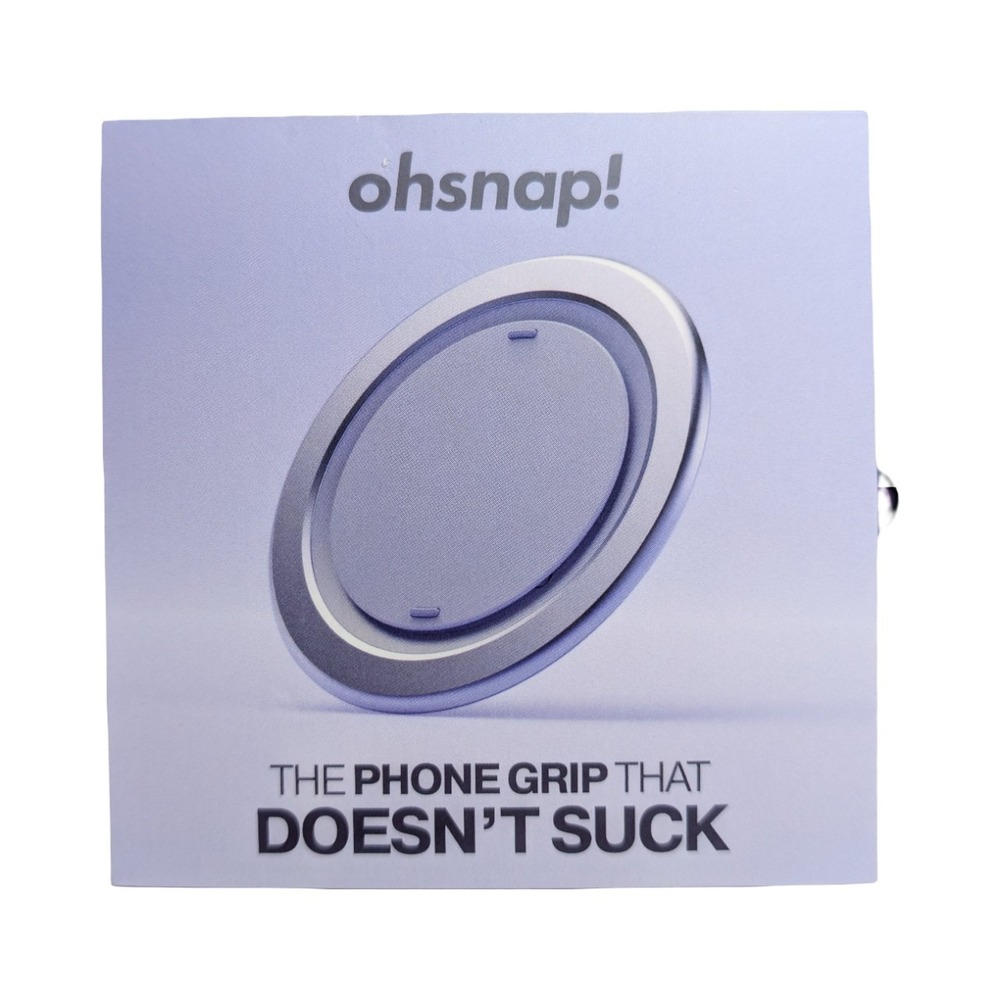 Aa1-O OhSnap Magnetic UltraThin Grip & Stand w/ Charge-thru Magsafe Orchid Snap